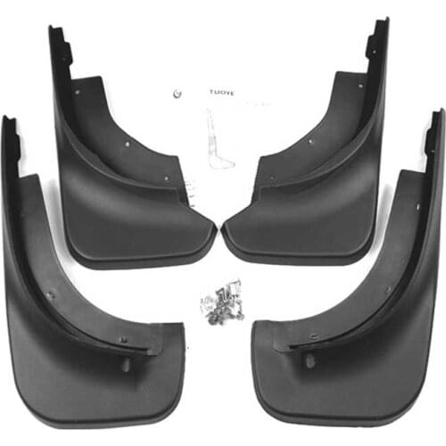 4pcs Premium Auto Front&Rear Heavy Duty Molded Flares Splash Mud Flaps Guards Fenders For VolksWagen Touareg 2005-2010