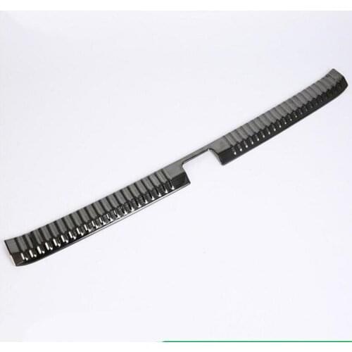 For Toyota Camry 2018 1PC Black Stainless Steel Car Trunk Inner Rear Tail Box Bumper Pedal Plate Panel Cover Car Styling