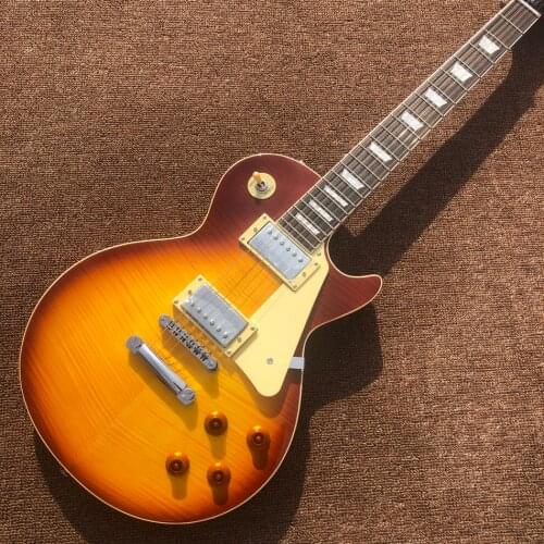 Hot sale High quality,Rosewood fingerboard electric guitar Maple top Chrome hardware free shipping