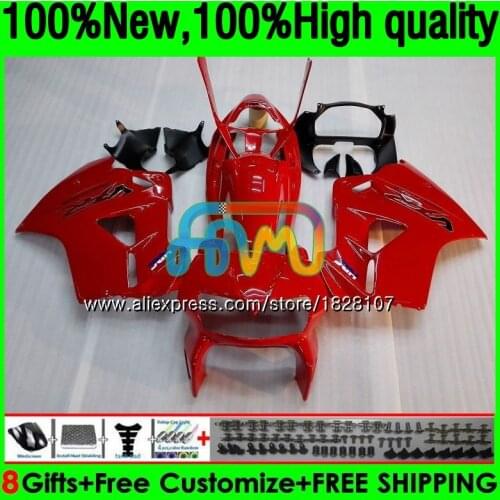 Kit For HONDA Interceptor VFR800R Red black VFR800 98 99 00 01 151BS.40 VFR 800RR 800 RR VFR800RR 1998 1999 2000 2001 Fairing