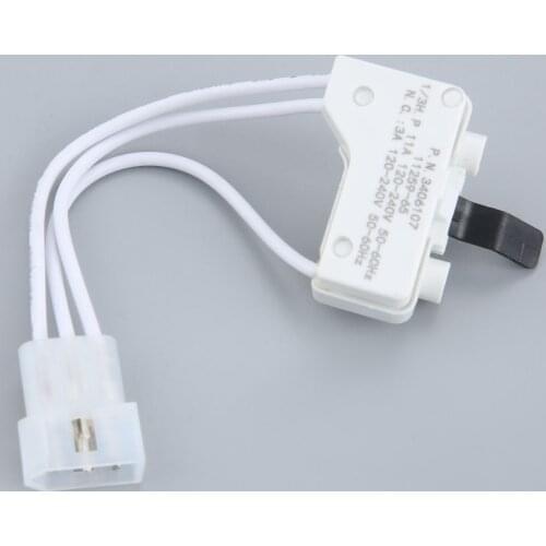 3406107 Dryer Door Switch Kit Fit For Whirlpool Kenmore Sears Maytage Roper Estate Replaces 3406105, AP3132865, 3405100, 3405101