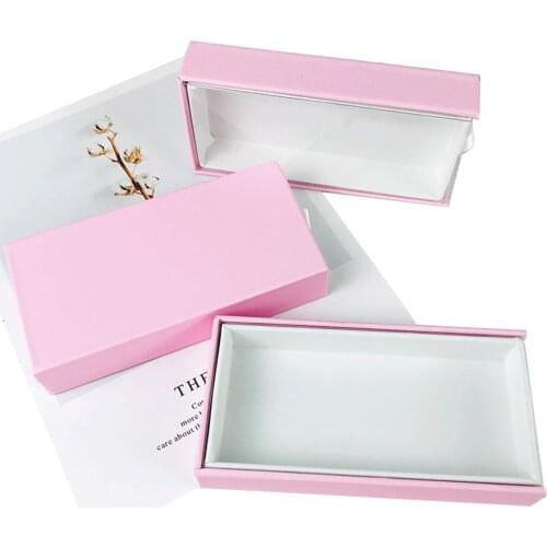 Macaron Color Eyelashes Box Package Wholesale Lashes Box Case Prinr Logo Eyelashes Rectangular Magnetic Box Package Custom Logo
