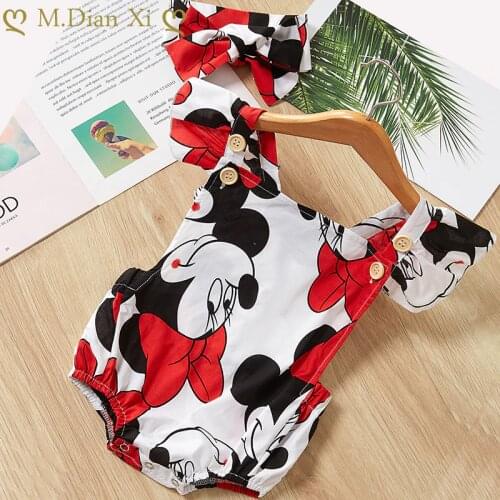 Summer Newborn Baby Girl Clothes Kids Girls Jumpsuit Floral Straps Halter One Piece Lemon Rompers Overalls Casual Outfits 0-24M