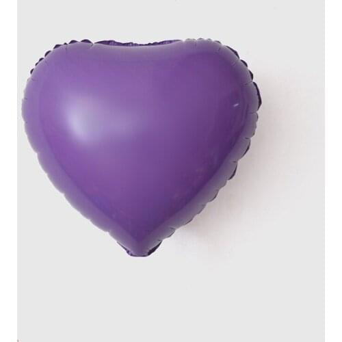 Macaron candy color 18-inch heart-shaped peach heart five-pointed star aluminum film balloon birthday party decoration