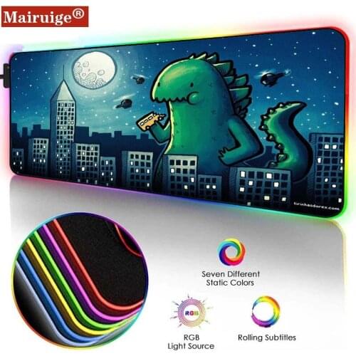 Cute Cartoon Mouse Pad Gamer Table Mat Large RGB LED L XL XXL Computer Game Peripheral Accessories Children and Adult Mouse Pad