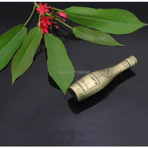 New 2pc 64mm Antique Bronze Zinc Alloy Cool Furniture Hardware Wine Cabinet Drawer Cupboard Closet Knob Bottle Handles Bar Pulls