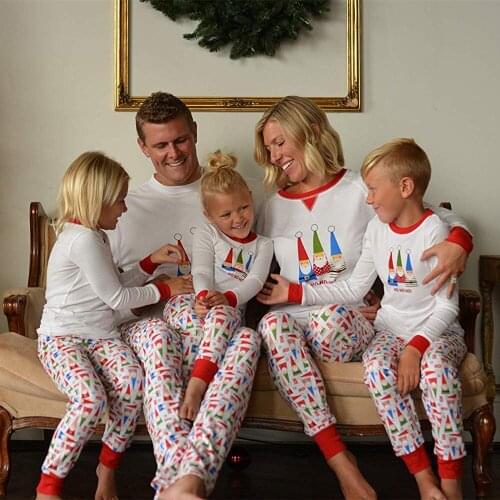Family matching clothes christmas pajamas dad mom daughter son matching outfits family look mommy and me clothes kids clothing