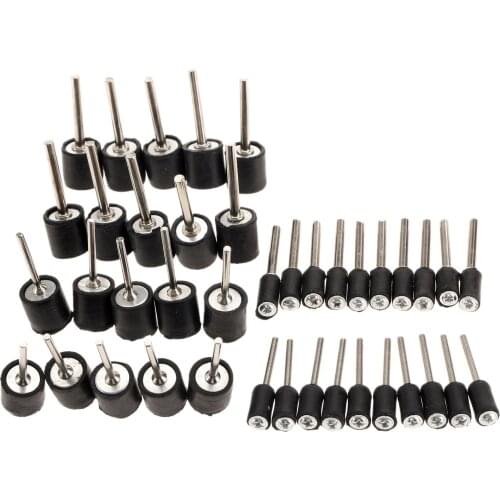 10Pcs Drum Rubber Mandrel 2.35mm 3.175mm Shank Rod for Sander Sanding Grinding Polishing for Rotary Tool Dremel Accessories