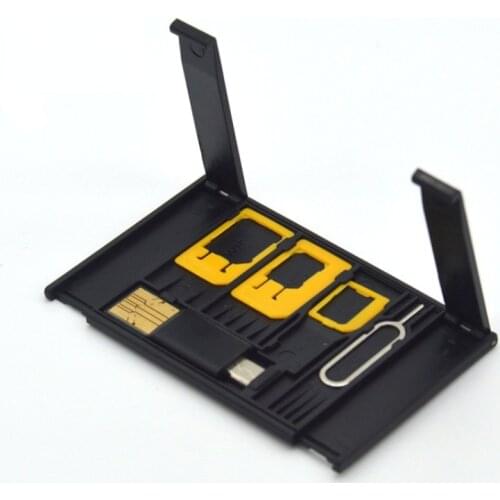 OTG Card Reader TF Memory Card Read Data Storage SIM Five-in-one Card Holder Card Suitable for Mobile Phones and Laptops