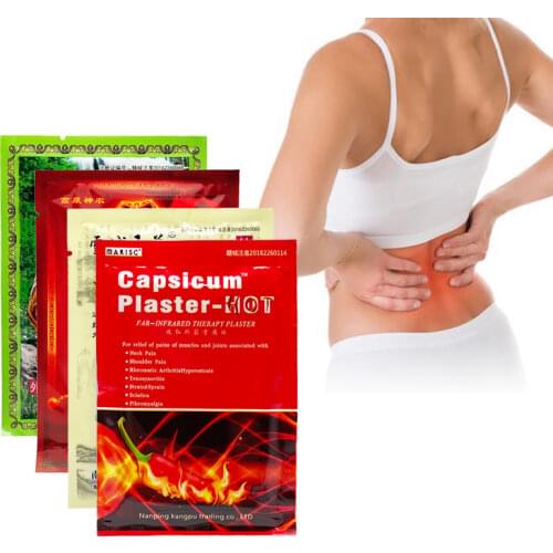 8pcs Capsicum Patch Hot Pain Relieving Patch Muscle Strain Pain Back Pain Knee Joint Ache Plaster Chinese Medical Massage