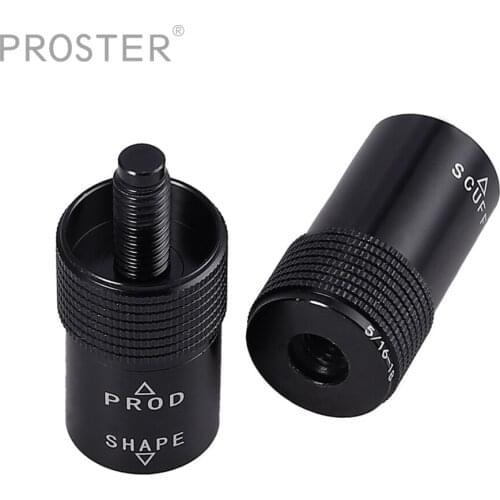Proster 4 in 1 Snooker Billiard Pool Tip Tool Accessory Shaper Scuffer Aerator Stick Joint Protector 5/16 X 18 Size Black