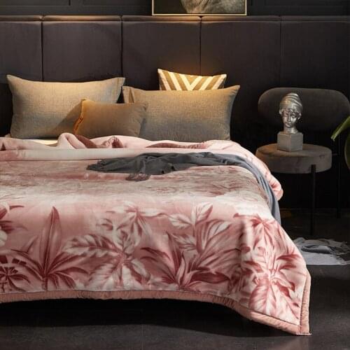 Luxury Blanket Raschel Mink Blanket Queen Size Fluffy Chunky Warm Throw Super Soft Spring Winter Bed Blanket