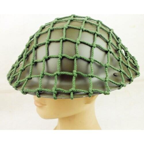 WWII WW2 UK BRITISH ARMY MK2 BRODIE STEEL HELMET WITH CAMOUFLAGE NET- World military Store
