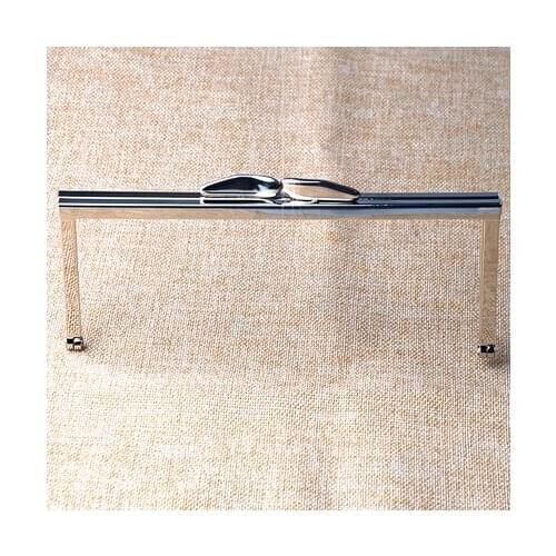 6 3/4 inches Modern Clutch Frames Open Channel Metal Silver Purse Frame without loops 17x6cm, 12pcs/lot