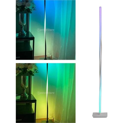 Helix LED Corner Floor Lamp Light Color Changing Decoration Bedroom UK Plug
