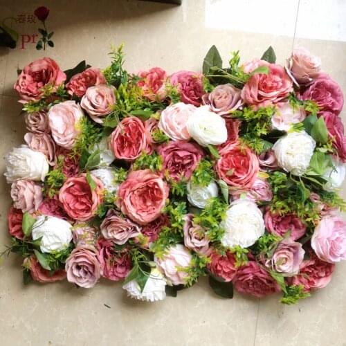 SPR 60cm*40cm artificial flower wall panel wedding occasion stage backdrop decorative flower table centerpiece
