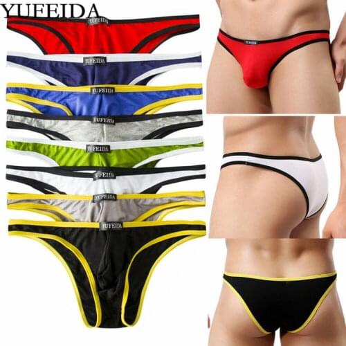 8/6/4PCS Sexy Mens Underwear Jockstrap Thong Low Waist Underpants Breathable Mens Briefs Bikini Male Sissy Panties Bulge Pouch