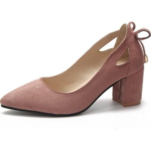 New Fashion Basic Womens Pumps In 2021 Early Autumn Pointed Toe High Heel Slip-on Shallow Shoes Beautiful Suitable for Party