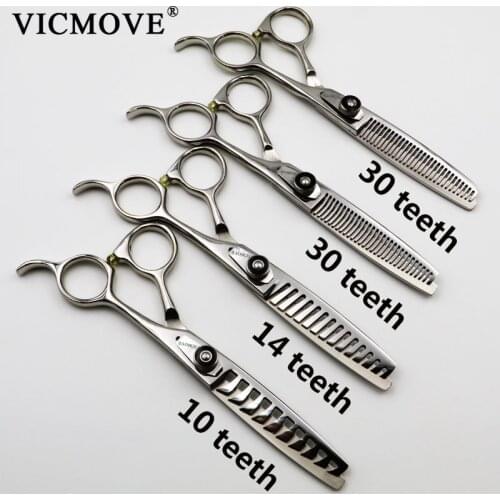 Japan Steel 6.0 Professional Hairdressing Scissors Hair Barber Scissors Set Thinning Shears Haircut 10/14/30 Teeth