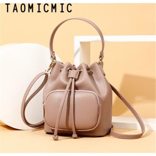 Women bag vogue Bucket Bags Korean version Women Handbag 2020 new Shoulder Messenger Bags Ladies PU Purse bolso bandolera mujer