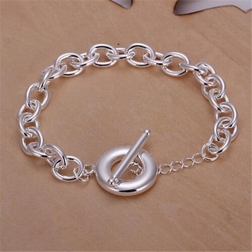 925 Sterling Silver 20CM Chain Bracelets For Women Female Fashion Bangles Wedding Charm Vintage Jewelry Woman GaaBou Jewellery