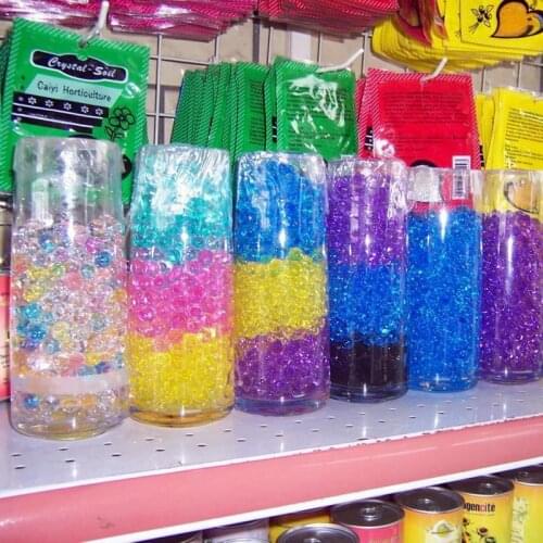 100pcs/bag Water Expansion Toy Crystal Soil Water Beads Balls Water Growing Toys Novelty Magic Toys Water Growing Toys XQ19