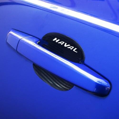 4Pc car door bowl carbon fiber cloth decorative protectionFor Great Wall Haval/Hover H1 H2 H6 H7 H4 H9 F5 F7 F9 H2S Car Styling