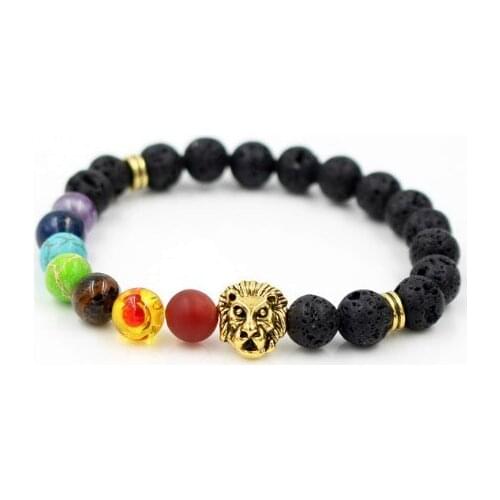 8mm nmhj3 Chakra Healing Balance Reiki Buddha Prayer Yoga elastic adjusted Punk Charm nature stone bead Bracelet