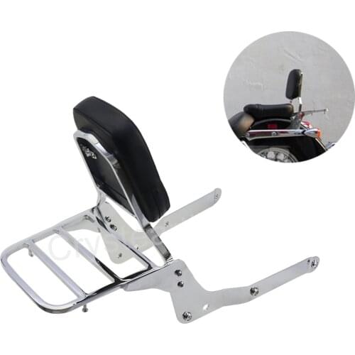 Motorcycle Backrest Sissy Bar Luggage Rack For Honda Shadow Aero 750 VT 750C VT750C 2004 2005 2006 2007 2008 2009 2010 2011 2012