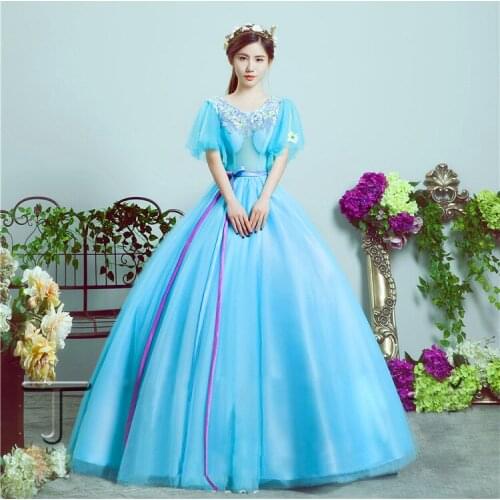 Beauty Emily New O Neck Lace Up Back Evening Dresses Long Tiered Formal Party 3 Colors Evening Gown With Sashes Robe de Soiree