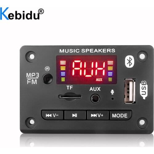 Bluetooth Audio MP3 WMA Decoder Board With Handsfree Record USB TF FM Radio Module For MP3 Player Speaker Car Kit Remote Control
