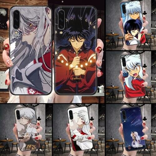 Anime Inuyasha Phone Case For Samsung Galaxy A 10 12 20E 21S 30 32 40 50 51 52 70 71 72 5 6 7 2016 2018 black trend coque luxury