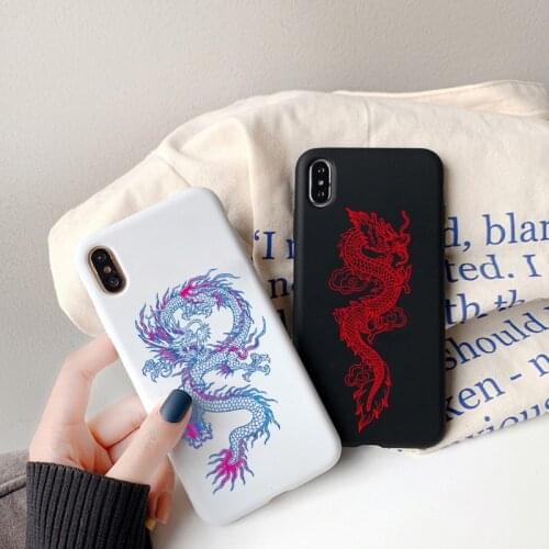 Yellow Dragon Phone Case For iPhone 12 7 8 Plus X XR XS 11pro MAX 6s Plus SE2020 Fashion Animal Silicone Back Cover Fundas Shell