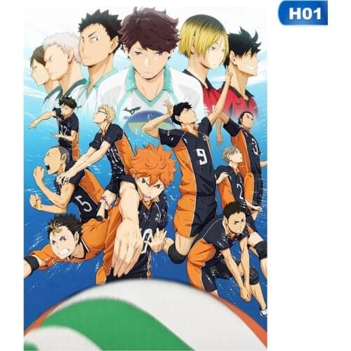 Volleyball Boy Japan Style Cartoon anime haikyuu poster Modular Painting Anime Posters