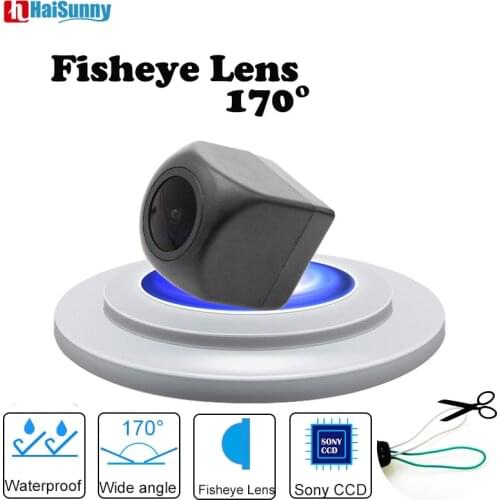 Starlight Night Vision 170 Angle Fisheye Lens Front Rear View Camera With Parking Line Control Wire For Android DVD Player
