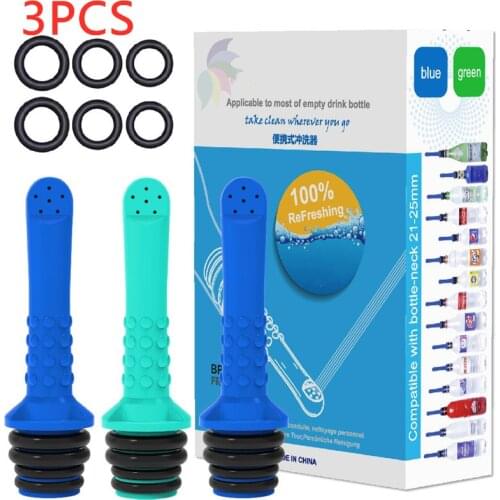 3PCS Pocket Bidet Sprayer Personal Cleaner Hand Held Seat Toilet Bidet Tackle Hygiene Washing Travel EVA Wash Nozzle