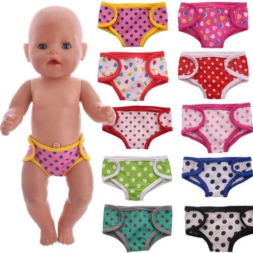 Doll Underpants Panties Doll Clothes Accessories Underwear For 18Inch American Doll&43cm Reborn New Born Baby Doll Girl DIY Toys