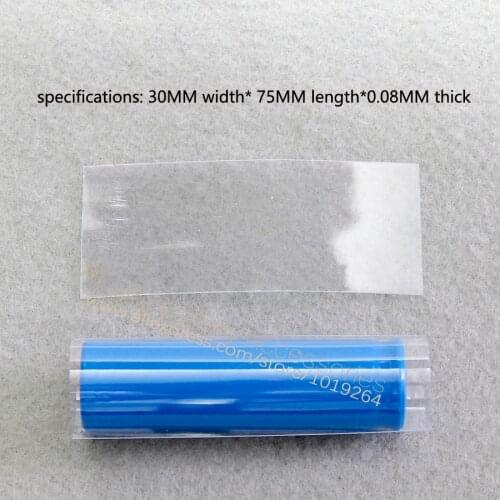 18650 lithium battery encapsulation shiny transparent color heat shrinkable casing pipe set of battery skins PVC heat shrinkable