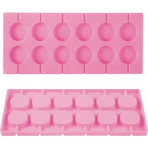 Cute Flower Round Silicone Lollipop Molds Jelly and Candy Molds Cake Mold Variety Shapes Cake Decorating Form Silicone Bakeware