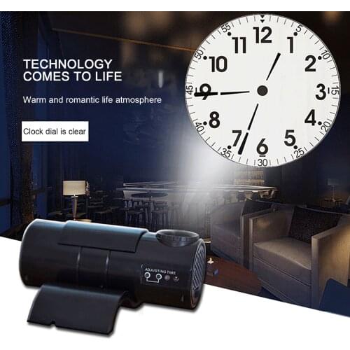 Roman Digital Led Projection Desk Clock Silent Remote Control Projector Dial Living Room Store Analog-digital Clocks