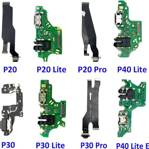 New For Huawei P10 Plus P20 Pro P30 P9 P8 lite 2017 Mini USB Charging Port Dock Charger Plug Connector Board Flex Cable