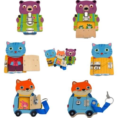 Early Childhood Education Unlocking Toys Busy Board Diy Accessories Montessori Busybaords Parent-child Game Teaching Aids