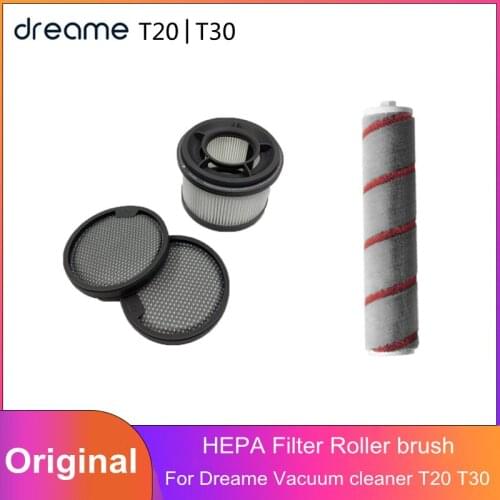 Original Dreame T20 Accessories Washable HEPA Filter Roller brush for Dreame T20 Dreame T30 Handheld Vacuum Cleaner Part Kits