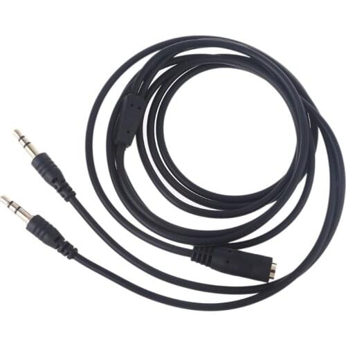 Headset Adapter Y Splitter 3.5mm Jack Cable with Separate Mic and Audio Headphone Connector Mutual Convertors for Gaming 95AF