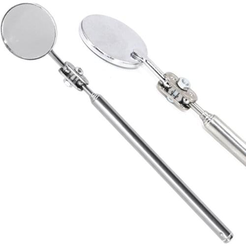 Universal Round Mirror Extending Angle Repair Examination Automotive 360 Degree Telescopic Detection Lens Car Inspection Mirror