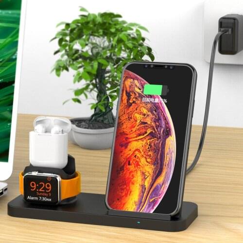 UTHAI New Three-in-one Wireless Charger Base Charging stand With Cooling Fan, Suitable For Smart Phones And Watches
