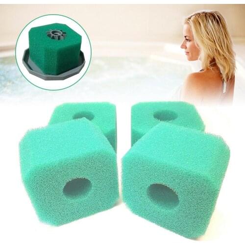 In-stock Reusable 4pcs/set Pool Sponge Filters Washable Hot Tub Spa Foam Filters Spa Accessory For V1 S1