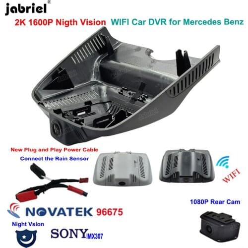 2K 1600P Night Vision Car Dvr Dash Cam For Mercedes Benz GLK Class x204 glk 250 280 300 350 200d 220d 250d 320d 350d 2008-2021