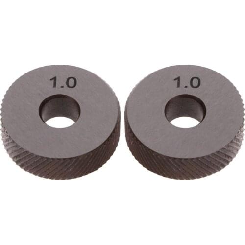 2pcs Diagonal Linear Knurl Wheels Knurling Knurler Tool 1.0/1.2/1.8/3.0mm Pitch