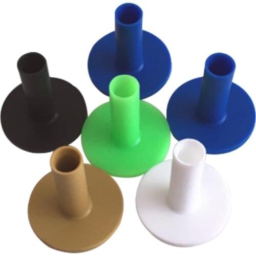 6 Pack Professional Golf Rubber Tees Driving Range for Practice Mat - Men Women Golfer Training Aid - Select Sizes